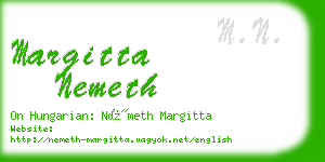 margitta nemeth business card